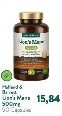 Holland & Barrett Lion's Mane 500mg aanbieding