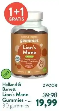 Holland & Barrett Lion's Mane Gummies - 30 gummies aanbieding