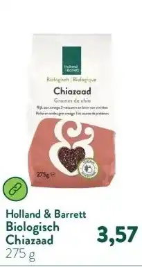 Holland & Barrett Biologisch Chiazaad aanbieding