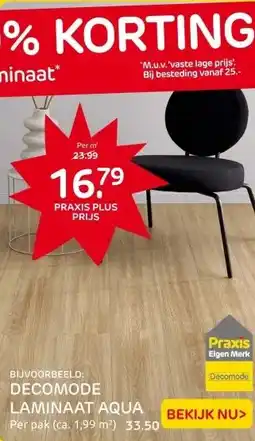 Praxis DECOMODE LAMINAAT AQUA aanbieding