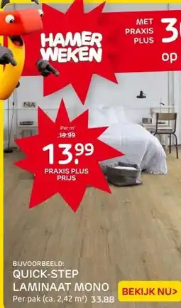 Praxis Quick-Step laminaat - Mono - Lugano Eik aanbieding