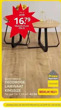 Praxis DECOMODE LAMINAAT KINGSIZE aanbieding