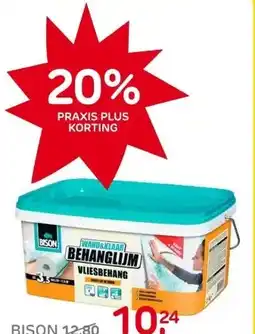 Praxis Bison Wand&Klaar Behanglijm Vlies - Wit aanbieding