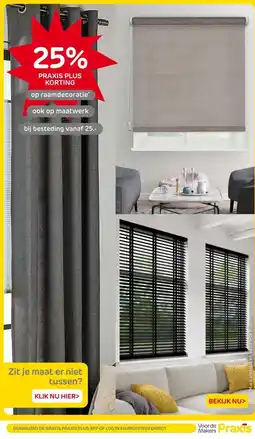 Praxis op raamdecoratie aanbieding