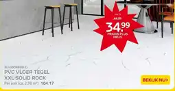Praxis PVC-tegel XXL Solid Rock Light Marble - aanbieding