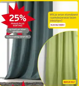 Praxis op kant-en-klaar- gordijnen aanbieding