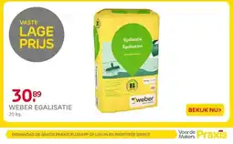 Praxis WEBER EGALISATIE aanbieding
