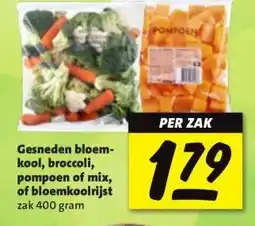 Nettorama Gesneden bloem- kool, broccoli, pompoen of mix, of bloemkoolrijst aanbieding