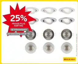 Praxis op inbouwspots aanbieding