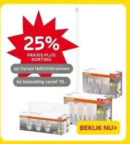 Praxis op Osram ledlichtbronnen aanbieding