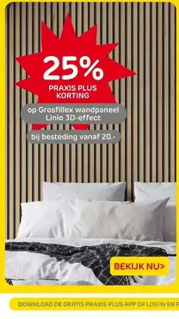Praxis op Grosfillex wandpaneel Linio 3D-effect aanbieding
