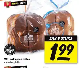 Nettorama Witte of bruine bollen extra lang lekker aanbieding