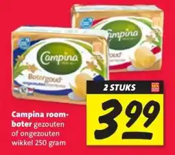 Nettorama Campina room- boter gezouten of ongezouten aanbieding