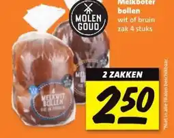 Nettorama Melkboter bollen wit of bruin zak aanbieding