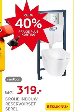 Praxis Grohe Solido Inbouwtoilet set met aanbieding