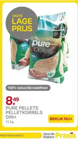 Praxis PURE PELLETS PELLETKORRELS DIN+ aanbieding