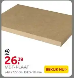 Praxis MDF-PLAAT aanbieding