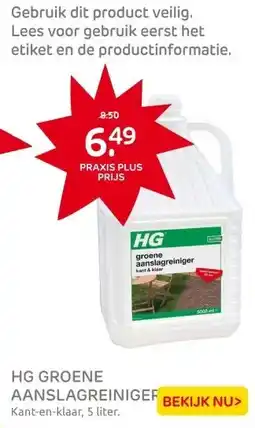 Praxis HG Groene Aanslagreiniger Gebruiksklaar aanbieding