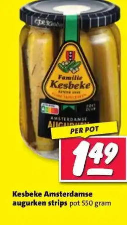 Nettorama Kesbeke Amsterdamse augurken strips aanbieding