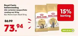 Pets Place Royal Canin kattenvoeding Alle varianten rasspecifieke voeding van 10 kg. aanbieding