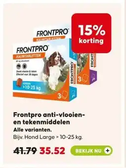 Pets Place Frontpro anti-vlooien- en tekenmiddelen Alle varianten. aanbieding