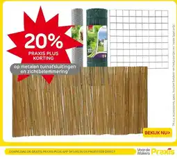 Praxis op metalen tuinafsluitingen en zichtbelemmering aanbieding