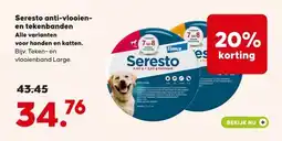 Pets Place Seresto anti-vlooien- en tekenbanden Alle varianten voor honden en katten aanbieding