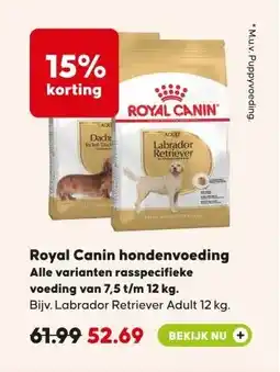 Pets Place Royal Canin hondenvoeding Alle varianten rasspecifieke voeding van 7,5 t/m 12 kg. aanbieding