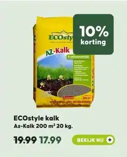 Pets Place ECOstyle kalk Az-Kalk 200 m² 20 kg. aanbieding