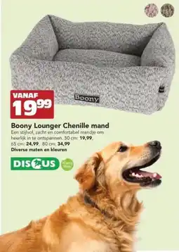 Discus Boony Boony Lounger Chenille mand aanbieding