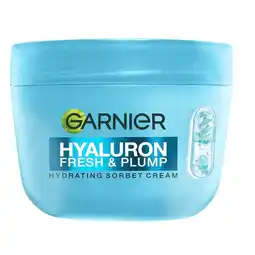 Kruidvat Garnier Hyaluron Fresh & Plump Hydrating Sorbet Cream aanbieding