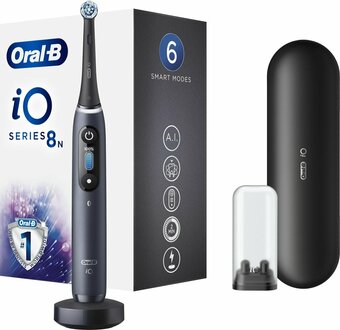 Bol.com Oral-B iO 8n - Elektrische Tandenborstel - Zwart aanbieding