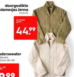 HEMA doorgestikte damesjas Jenna aanbieding