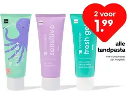HEMA Alle tandpasta aanbieding