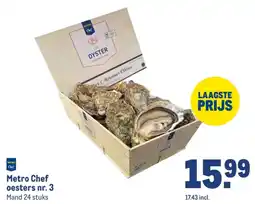 Makro Metro chef oesters nr. 3 aanbieding