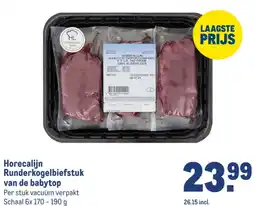 Makro Horecalijn Runderkogelbiefstuk van de babytop aanbieding
