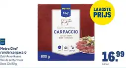 Makro Metro Chef rundercarpaccio aanbieding