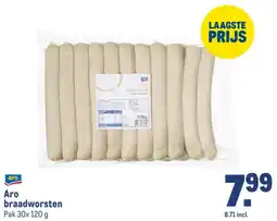 Makro Aro braadworsten aanbieding