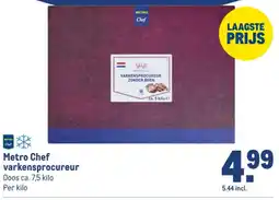 Makro Metro Chef varkensprocureur aanbieding