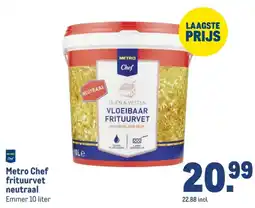Makro Metro Chef frituurvet neutraal aanbieding