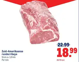 Makro Zuid-Amerikaanse runderribeye aanbieding