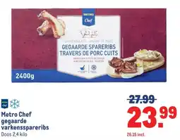 Makro Metro Chef gegaarde varkensspareribs aanbieding