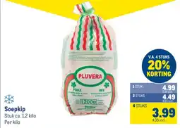 Makro Soepkip aanbieding
