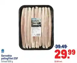 Makro Gerookte palingfilet ESF aanbieding