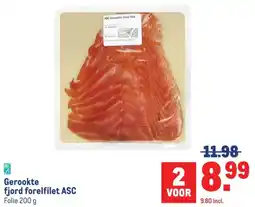 Makro Gerookte fjord forelfilet ASC aanbieding