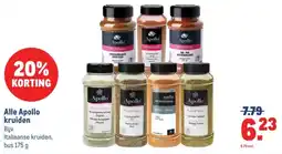 Makro Alle Apollo kruiden aanbieding