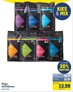 Makro Rioba koffiebonen aanbieding