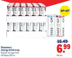 Makro Slammers energy drink tray aanbieding