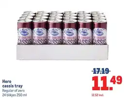 Makro Hero cassis tray aanbieding