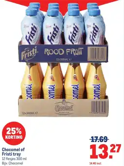 Makro Chocomel of Fristi tray aanbieding
